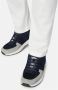 Boggi Milano Tec Fabric Leren Sneakers Hardlopen Blue Heren - Thumbnail 4