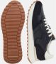 Boggi Milano Tumbled Leather Sneakers Blue Heren - Thumbnail 2