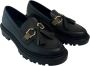 Borbonese Leren Mocassin met Rubberen Zool Accessoire Black Dames - Thumbnail 4