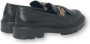 Borbonese Leren Mocassin met Rubberen Zool Accessoire Black Dames - Thumbnail 7