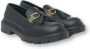 Borbonese Leren Mocassin met Rubberen Zool Accessoire Black Dames - Thumbnail 9