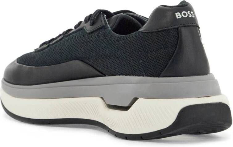 Boss Rubber Sole Sneakers Blue Heren