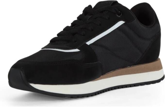 Boss Ecosuede en Stoffen Sneakers Black Heren