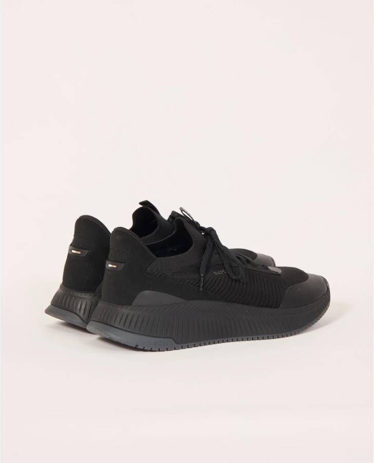 Boss Gebreide Sneakers Ttnm Evo Zwart Black Heren