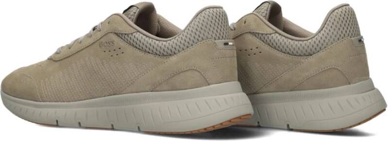 Boss Groene lage sneakers voor heren