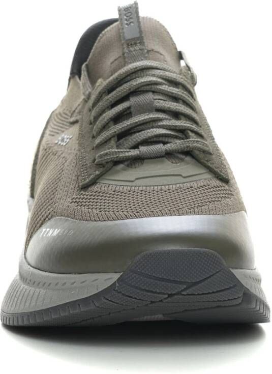 Boss High-top sneaker met zijlogo Blue Heren
