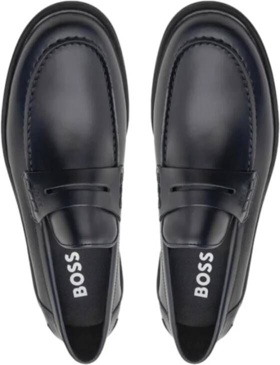 Boss Klassieke Loafer Schoenen Blue Heren