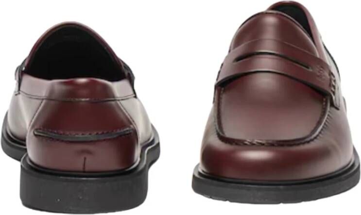 Boss Klassieke Loafer Schoenen Red Heren