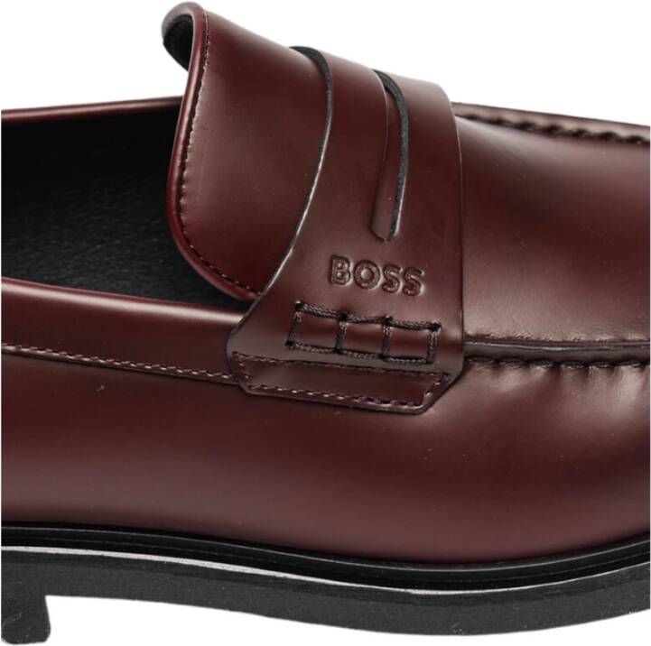 Boss Klassieke Loafer Schoenen Red Heren