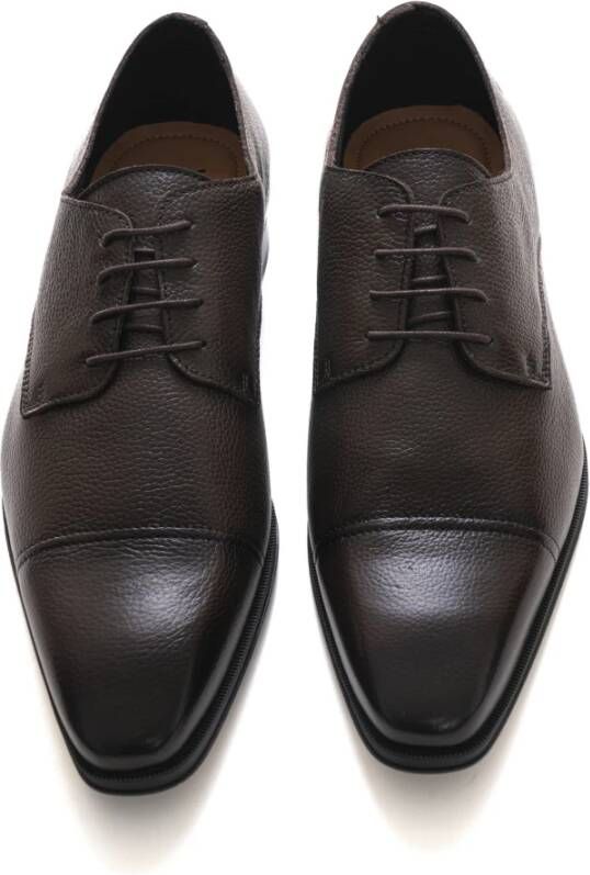 Boss Klassieke Derby-schoenen met veters Brown Heren