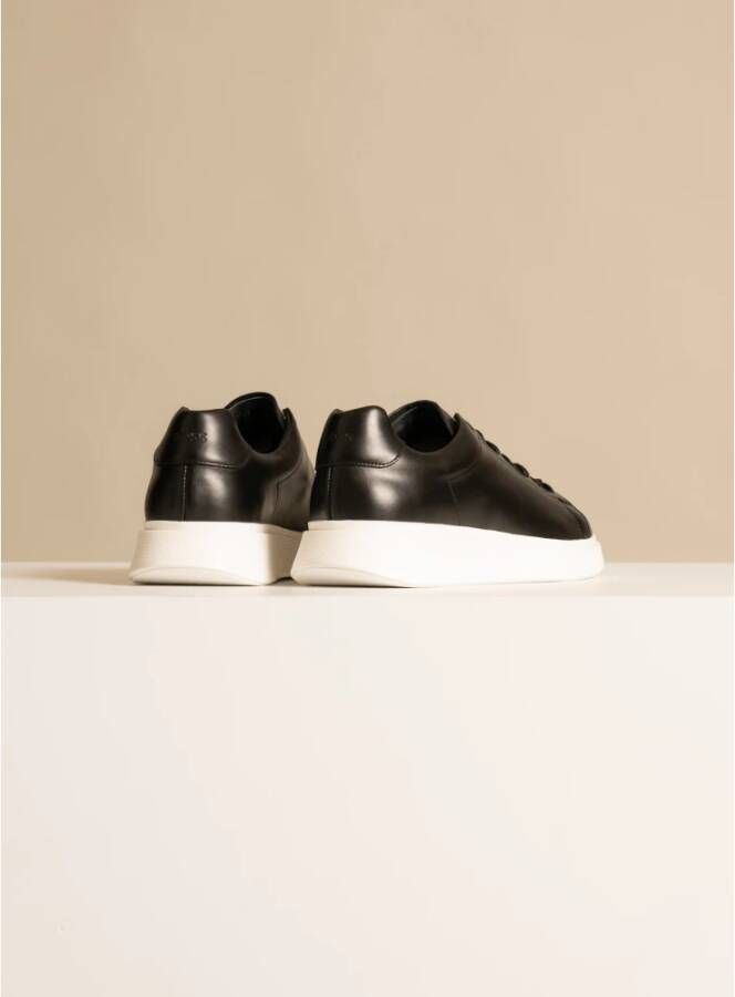 Boss Leren Sneakers Black Heren