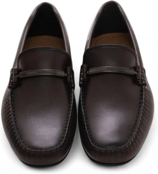 Boss Retro Logo Leren Loafer
