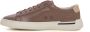 Boss Retro Logo Leder Sneakers met Veters Beige Heren - Thumbnail 2