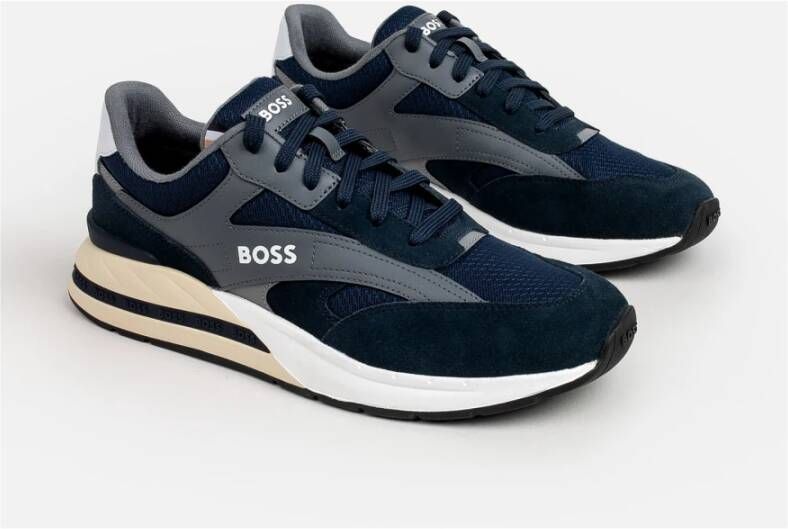 Boss Sneakers Blauw Heren