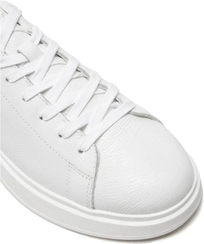 Boss Witte leren sneakers Bulton White Heren