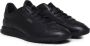 Boss Zwarte Leren Lage Sneakers Black Heren - Thumbnail 2