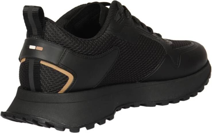 Boss Zwarte Sneakers Stijlvol Black Heren