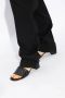 Bottega Veneta Leren Muiltjes met Intrecciato Detail Black Dames - Thumbnail 2