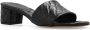 Bottega Veneta Leren Muiltjes met Intrecciato Detail Black Dames - Thumbnail 4