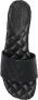 Bottega Veneta Zwarte Gewatteerde Leren Platte Sandalen Black Dames - Thumbnail 2