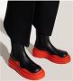 Bottega Veneta Leren Bandenlaarzen voor Vrouwen Black Dames - Thumbnail 2