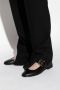 Bottega Veneta Zwarte platte schoenen met Intrecciato-detail Black Dames - Thumbnail 2