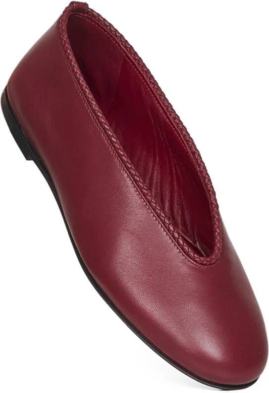 Bottega Veneta Bordeaux Ballerina met Coaxial Trim