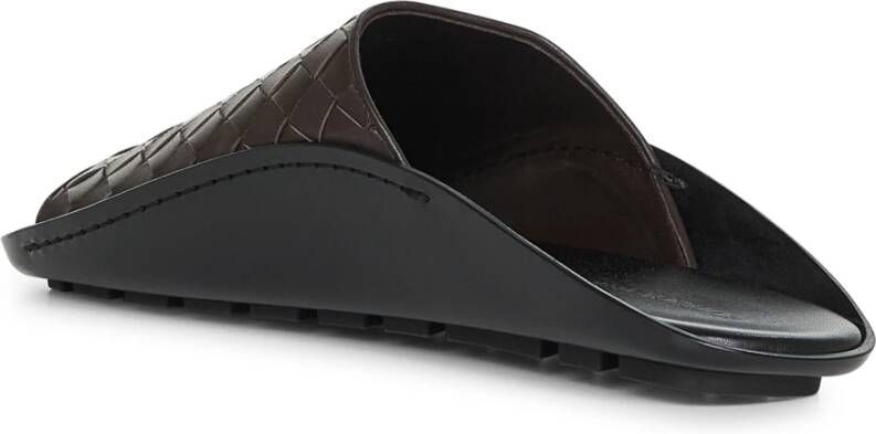 Bottega Veneta Bruin Intrecciato Leren Instap Sandalen