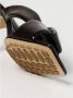 Bottega Veneta Bruin lederen kruisband hak sandalen - Thumbnail 2