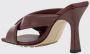 Bottega Veneta Bruin lederen kruisband hakken sandalen - Thumbnail 2
