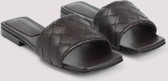Bottega Veneta Bruine leren sandalen voor vrouwen