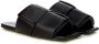 Bottega Veneta Zwarte leren Maxi Intreccio Mule Black Dames - Thumbnail 10