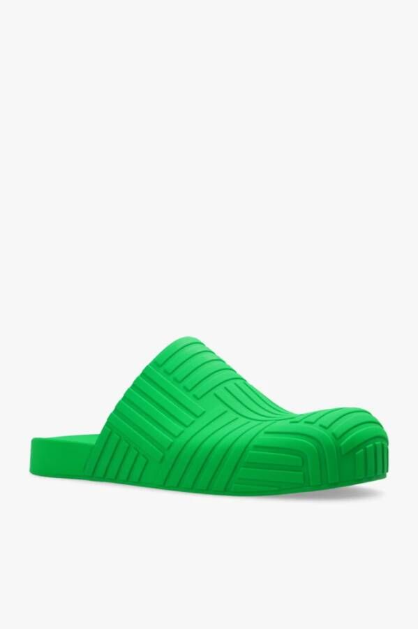 Bottega Veneta Embossed slides Groen Heren