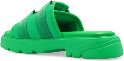 Bottega Veneta Flash slides Groen Heren