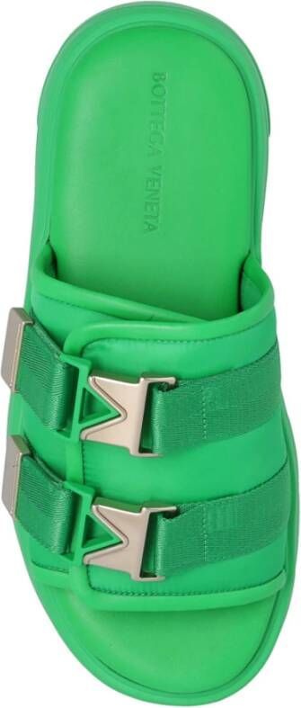 Bottega Veneta Flash slides Groen Heren