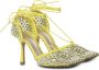 Bottega Veneta Gele Metallic Leren Sandalen Yellow Dames - Thumbnail 2