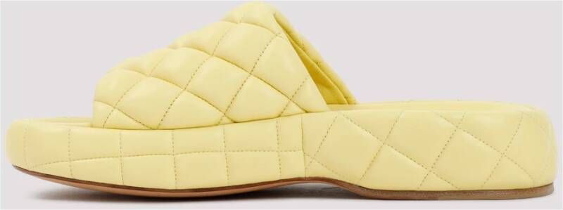 Bottega Veneta Gewatteerde leren sandalen Lemonade stijl Beige Dames