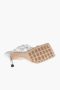 Bottega Veneta Geweven Lamé Leren Sandalen met Spool Hak - Thumbnail 2
