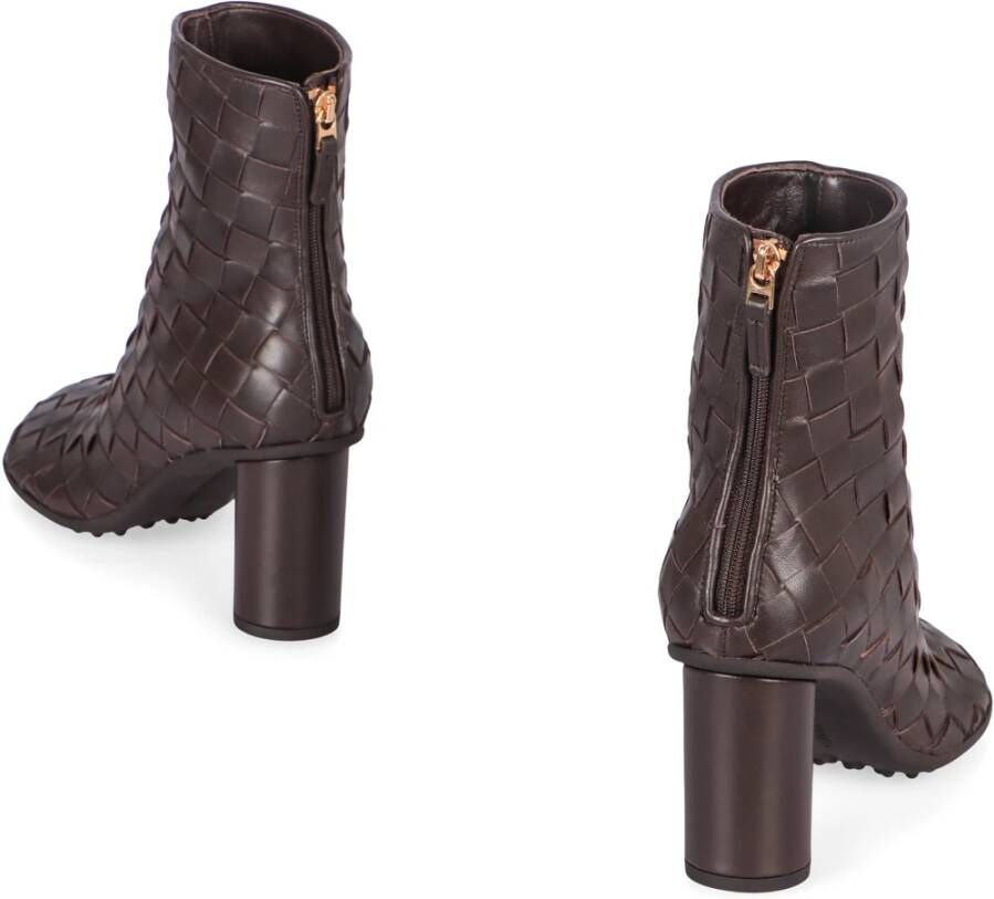 Bottega Veneta Geweven Leren Enkellaarzen
