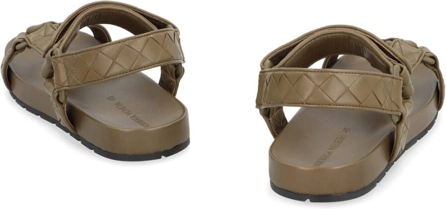 Bottega Veneta Geweven Leren Sandalen