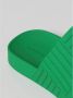 Bottega Veneta Groene Rubberen Slippers Intrecciato Patroon - Thumbnail 2
