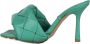 Bottega Veneta Turquoise Leren Mule Sandalen Green Dames - Thumbnail 4
