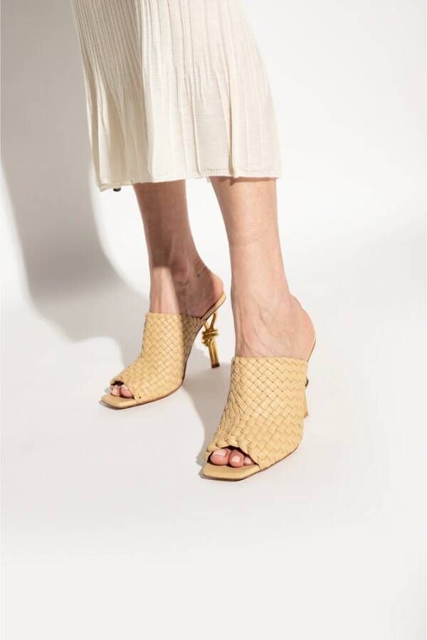 Bottega Veneta High Heel Sandals Beige Dames