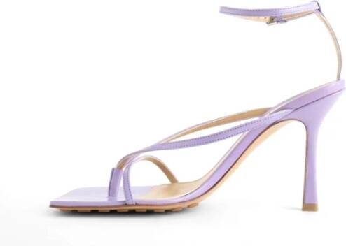 Bottega Veneta High Heel Sandals Purple Dames