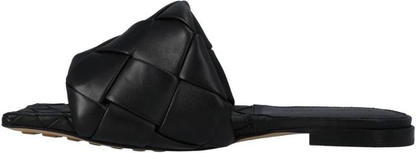 Bottega Veneta Intrecciato Leren Platte Sandalen
