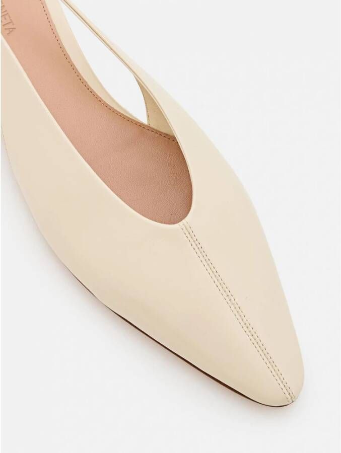 Bottega Veneta Ivory Slingback Pumps