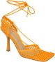 Bottega Veneta Leather sandals Orange Dames - Thumbnail 2