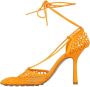 Bottega Veneta Leather sandals Orange Dames - Thumbnail 3