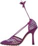 Bottega Veneta Leather sandals Purple Dames - Thumbnail 4