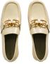 Bottega Veneta Leren Loafers met Goudkleurige Hardware White Dames - Thumbnail 4